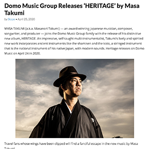 Domo Music Group Releases 'HERITAGE' by Masa Takumi